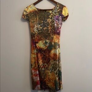 Vintage Floral Multicolor Dress